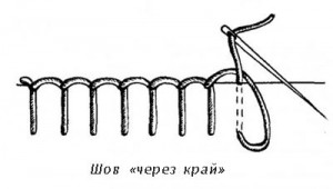 шев через край